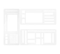 Artibetter Stencil per Planner Riutilizzabili in Plastica 3 Pezzi Modello Checklist e Disegno Diario Modelli Flessibili per Journaling Organizzazione attività e Planning Creativo per