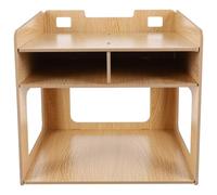 Artibetter Supporto da Tavolo per Stampante Multi-livello in Legno, Khaki | Organizzatore Semplice e Pratico, per Casa e Scuola, Aiuta a Liberare Spazio e Tenere la Scrivania Ordinata
