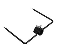 Artibetter Supporto Danni Ombrellone Ferro in Nero per e Resistente Portatile, Picchetto da Giardino per attività All'aperto e Montaggio Ombrelloni