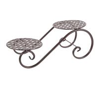 Artibetter Supporto per Fioriere Multi-Strato in Metallo Antiruggine Portavasi da Interno e Balcone Espositore Stabile per Piante e Fiori Struttura Salda in Stile Pavimento Portavaso per