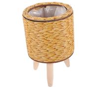 Artibetter Supporto per Piante in Legno Intrecciato con Design Treppiede Stabile Portavaso Leggero e Resistente per Interno per Soggiorno e Corridoi Compatto e Regalo Originale