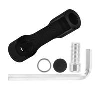 ARTIBETTER Supporto Specchietto Retrovisore Moto in Lega di Alluminio Nero Estensione per Migliorare la Visibilità e Installazione Facile