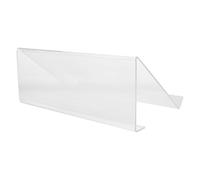Artibetter Supporto Telefonico in Acrilico Trasparente per Scrivania, | Design Chiaro, Base Antiscivolo, Postura Ergonomica, Uso Domestico e Lavorativo, Misura 24, 80x16, 80x10, 30cm