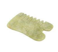 ARTIBETTER Tavola per Massaggio Gua Sha Strumento Creativo per Massaggio Viso e Collo in Jade Naturale Favorisce la Circolazione Sanguigna della Pelle