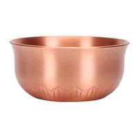 Artibetter Tazza in Rame Rosso Multiuso per Offerte Buddhiste, Resistente All'invecchiamento allo Sbiadimento, Design Rotondo Creativo per Sala Buddhista e Uso Domestico