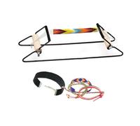 Artibetter Telaio per Perline Fai da Te in Acciaio e Legno Strumento per Creazione Braccialetti Semplice e Pratico per Appassionati Hobby Creativi
