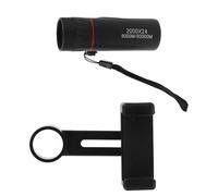 ARTIBETTER Telescopio Monoculare per Smartphone 2000X24 HD con Clip Adattatore Mini Monoculare Compatto per Birdwatching Escursionismo Concerti e Osservazione Notturna della Fauna