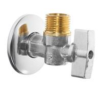 ARTIBETTER Valvola ad Angolo in Rame per Rubinetto Bagno e Lavabo, Facile da Installare e Rimuovere, Sigillo Ermetico, Adatta per Wc e Lavandino Cucina, Colore Argento