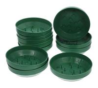 Artibetter Vassoio in Schiuma Floreale Tondo 10 Pezzi, Supporto per Composizioni Floreali, Vassoio Orizzontale in Plastica Resistente per Matrimoni, Feste e Decorazioni Artigianali