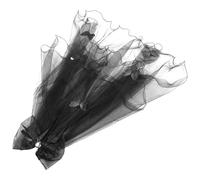 Artibetter Velo da Sposa Nero Gotico a Farfalla per Donna Copricapo da Vampiro Fermagli Sicuri Velo lungo per Feste di Halloween e Addio al Nubilato Accessorio Cosplay Elegante e