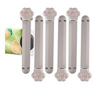 ARTIBY Clip di Chiusura per Sacchetti di Patatine,Morsetti riutilizzabili per la conservazione degli Alimenti da Cucina con buona Tenuta - Chiusura con Sigillo per Frigorifero da 6 Pezzi per Donne