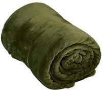 ArtiCasa Coperta in pile, 150 x 200 cm, copriletto, coperta per divano per 1 persona, decorazione per soggiorno, lavabile in lavatrice, verde scuro, pile/poliestere