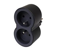ARTICLES-QUINCAILLERIE Biplite FB 2x2P+T Standard Prese Frontali Nero, Sconosciuto, Taglia Unica
