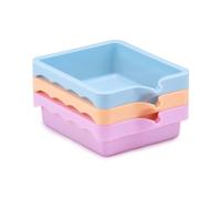 Artico Organizzatore contenitore con beccuccio, 3 pezzi, scatole di immagazzinaggio Empilables - Scatole portaoggetti - Scatola impilabile e vaschetta colorata in 1 - Organizzatore per bricolage