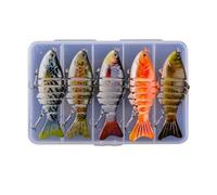 articolata per swimbait - da tipo robot, morbida articolata da 3,94 pollici 5X reale | Per la trota d'acqua d'acqua salata, il fiume del lago per la, migliora i risult