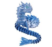 Articolated Dragon Toy - Flexible Joints Fidget Figure, Rotatable Movable Model with Smooth Segments | Stress Relieving Sensory Toy for Girls, Kids, Friends, Family, Office Desk Decor, Educational