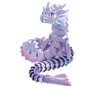 Articolated Dragon Toy - Flexible Joints Fidget Figure, Rotatable Movable Model with Smooth Segments | Stress Relieving Sensory Toy for Girls, Kids, Friends, Family, Office Desk Decor, Educational