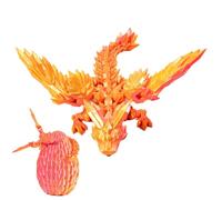 Articolato Dragon Crystal Dragon Egg Set Giunti Flessibili Dragon Egg Toy Articolato Drago Drago Decorazione per la Casa