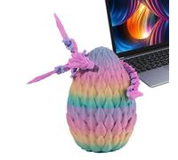 Articolato Dragon Crystal Dragon Egg Set Giunti Flessibili Dragon Egg Toy Articolato Drago Drago Decorazione per la Casa
