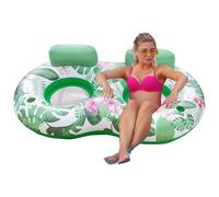 Articoli aerei per piscina per adulti | Materasso ad aria in PVC ad acqua Lounge Sedile | Isola multifunzionale per parco divertimenti Viaggi e giardino