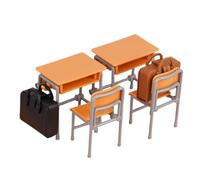 Articoli In Miniatura Per Case Delle Bambole - Sedia Per Casa Delle Bambole - Modelli Di Aule Con Zaini, Scrivanie E Accessori Per Arredare Camerette Dei Bambini