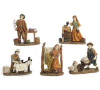 Articoli Religiosi by Paben Set 5 statuine Personaggi Mestieranti per presepe cm
