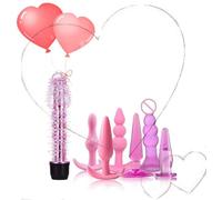 Articoli Sportivi Gây Anâl Set 7 Pezzi Forme Diverse Kit Accessori Attrezzi