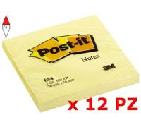ARTICOLO CANCELLERIA 3M BLOCCHETTI POST-IT GIALLO CANARY 76X76 MM