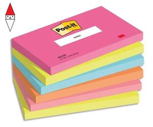 ARTICOLO CANCELLERIA 3M POST-IT POPTIMISTIC 76X127 COLORATI CONF DA 6