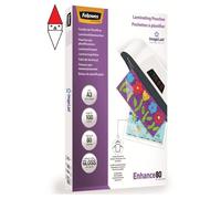 FELLOWES - POUCHES PZ100 A3 80MYC POLIESTERE