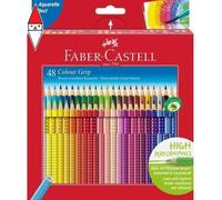 ARTICOLO DISEGNO FABER-CASTELL 48 MATITE COLORATE COLOUR GRIP