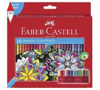 ARTICOLO DISEGNO FABER-CASTELL MATITE COLORATE CASTELLO DA 60 PEZZI