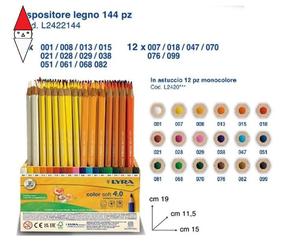 ARTICOLO DISEGNO FILA ESP 144 PASTELLI LYRA COLOR SOFT 4.0 DISPLAY DA BANCO