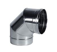 CANNA FUMARIA ACCIAIO INOX 304 CURVA 90° EUROPROFIL
