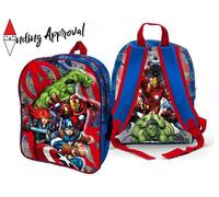 Coriex Zaino asilo 3D32x25x11 con tasca porta borraccia più (Zaino asilo 3D Avengers)