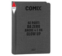 COMIX - Agenda 2027 Giornaliera 16 Mesi, Diario per Scuole Medie e Superiori, con Copertina Rigida, 576 Pagine con Grafiche e Fumetti, Ideale per Ragazzi e Ragazze, Formato Mini 11x15,3 cm