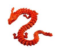 Articulated 3D Printed Dragon, Flexible Jointed Fantasy Animal Desk Decor