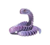 Articulated 3D Printed Snake - Flexible Model, Detailed Desktop Figurine for Learning, STEM Education, or Decorative Display, Home or Classroom Accessory, Educational Tool Category, Study Aid Use