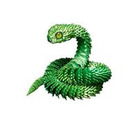 Articulated 3D Printed Snake - Flexible Model, Detailed Desktop Figurine for Learning, STEM Education, or Decorative Display, Home or Classroom Accessory, Educational Tool Category, Study Aid Use