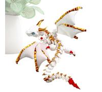 Articulated Winged - Dragon Fidget Toy Flexible Animal Figure | Collectible Desk Decor Poseable Dragon Model Sensory Stress Relief Ornament for Home, Office, Car Interior Display Use
