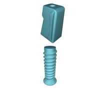 Articulating Arm Lamp Clamp with SeeMeCNC Moai Statue Base for Workbench