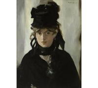 ARTICULOZY Stampa decorativa su tela arrotolata - Manet - Berthe Morisot con un bouquet di violette - 127 x 101 cm | riproduzione dei colori vivaci | Arte decorativa durevole e duratura