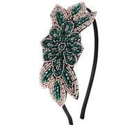 ArtiDeco 1920s - Fascia per capelli da donna, stile anni 20 Stil2 - verde. Taglia unica