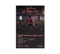 Artie 5ive, poster artistico hip hop con album musicale ASPETTANDO LA BELLA VITA cover tracklist rapper cantante fan regalo decorazione camera da letto poster decorazione camera da letto paesaggio