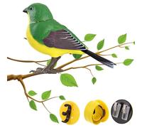 Artificial Bird Toys, Electric Interactive Toy With Light & Voice Control, Vivid Artificial Light & Voice Control, Realistic Ornaments, Outdoor Decorations For Kids, Pet Supplies For Indoor Cats
