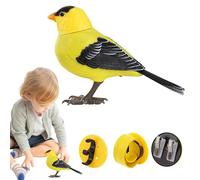 Artificial Bird Toys, Electric Interactive Toy With Light & Voice Control, Vivid Artificial Light & Voice Control, Realistic Ornaments, Outdoor Decorations For Kids, Pet Supplies For Indoor Cats