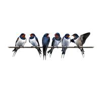 Artificial Birds, Decorative Birds 15.75x5.12 Inches, Lightweight Construction Spring Summer Art, Craft Ornament for Wreaths, Tree, Branches, Fence, Courtyard, Lawn, Patio and Flower Arrangements