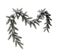 Artificial Cedar Garland, 6 Ft Faux Greenery, Christmas Table Decor Accent