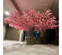 Artificial Cherry Blossom Tree with Aerial Roots - Multiple Trunks Fake Sakura for Patio Landscape & Wedding Arch, Customizable Floral(6 * 6M)