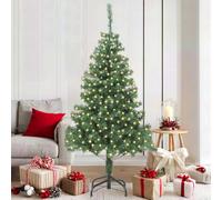 Artificial Christmas Tree, 180 cm Green PVC Holiday Decor with 300 s, 8 modes, USB Powered, Flame Retardant, uso interno / protetto, decorazione per la casa